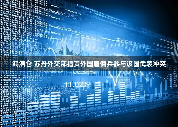 鸿满仓 苏丹外交部指责外国雇佣兵参与该国武装冲突