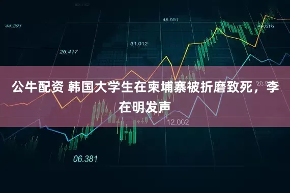公牛配资 韩国大学生在柬埔寨被折磨致死,李在明发声